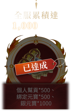 已達成