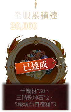 已達成